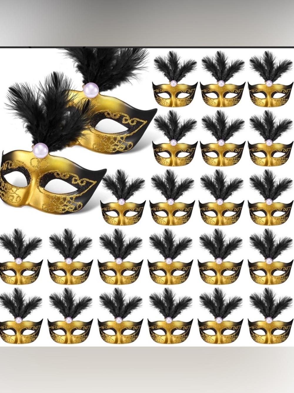 24 Pcs Mini Mask Masquerade small
